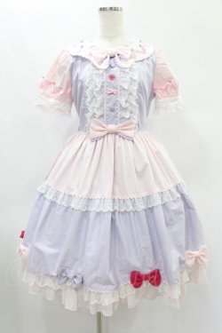 画像1: Angelic Pretty / Ribbon Partyワンピース Free ラベンダー/ピンク H-24-12-24-1017-AP-OP-NS-ZH