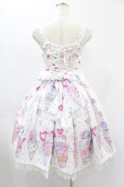 画像2: Angelic Pretty / Decoration Ice Creamジャンパースカート Free シロ H-24-12-24-1020-AP-OP-NS-ZH