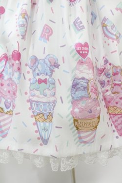 画像5: Angelic Pretty / Decoration Ice Creamジャンパースカート Free シロ H-24-12-24-1020-AP-OP-NS-ZH