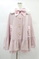 Angelic Pretty / Grace Frillケープ Free ピンク H-24-12-25-1004-AP-CO-NS-ZH