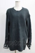 NieR Clothing / 袖ポンポン付きUNISEX KNIT  グレー H-24-12-26-047-PU-TO-KB-ZH