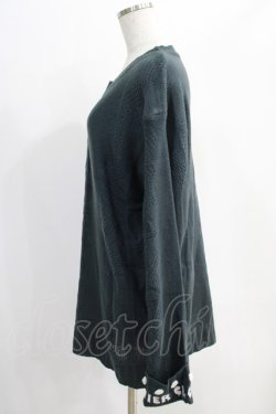 画像2: NieR Clothing / 袖ポンポン付きUNISEX KNIT  グレー H-24-12-26-047-PU-TO-KB-ZH