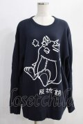 NieR Clothing / プリントSWEAT  2XL 黒 H-24-12-26-049-PU-TO-KB-ZH