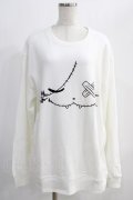 NieR Clothing / プリントSWEAT   白 H-24-12-26-051-PU-TO-KB-ZH