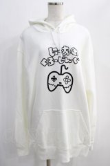 NieR Clothing / OVERSIZE GAMING PULLOVER PARKA　パーカー 2XL 白 H-24-12-26-055-PU-TO-KB-ZH