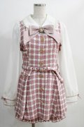 LIZ LISA / Check tweed set-up Free ピンク H-24-12-26-1038-LO-OP-NS-ZH