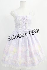 Angelic Pretty / Cotton Candy Shop ジャンパースカートSet Free ラベンダー H-24-12-26-1043-AP-OP-NS-ZH