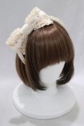 Angelic Pretty / きらきらななめリボンカチューシャ  アイボリー H-24-12-26-1013-AP-AC-NS-ZH