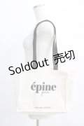 epine / shop bag tote  アイボリー H-24-12-26-1003-GO-BG-NS-ZH