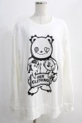 NieR Clothing / プリントSWEAT  2XL 白 H-24-12-26-065-PU-TO-KB-ZH