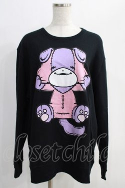 画像1: NieR Clothing / プリントSWEAT  XL 黒 H-24-12-26-068-PU-TO-KB-ZH