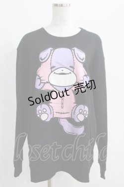 画像1: NieR Clothing / プリントSWEAT  XL 黒 H-24-12-26-068-PU-TO-KB-ZH