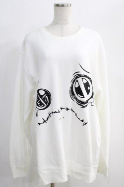 画像1: NieR Clothing / プリントSWEAT  2XL ホワイト H-24-12-26-076-PU-TO-KB-ZH