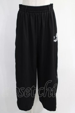 画像1: NieR Clothing / 2WAY SIDE ZIP WIDE PANTS  黒×白 H-24-12-26-026-PU-PA-KB-ZH