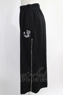 画像2: NieR Clothing / 2WAY SIDE ZIP WIDE PANTS  黒×白 H-24-12-26-026-PU-PA-KB-ZH