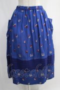 Jane Marple / Dance With Roses Jacquard Apron Skirt M ネイビー H-24-12-27-031-JM-SK-KB-ZH