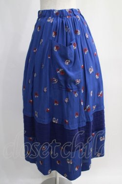 画像2: Jane Marple / Dance With Roses Jacquard Apron Skirt M ネイビー H-24-12-27-031-JM-SK-KB-ZH