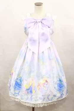 画像1: Angelic Pretty / Fairy Seasonディズニープリンセスジャンパースカート Free ラベンダー H-24-12-27-1005-AP-OP-NS-ZH