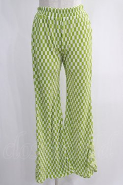 画像1: Candy Stripper / EASY FLARE CHINA PANTS  ライトグリーン H-24-12-27-058-PU-PA-KB-ZH