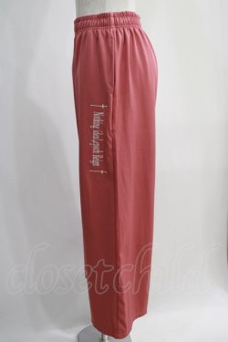 画像2: NieR Clothing / ロゴ刺繍入り PINK WIDE PANTS  ピンク H-24-12-27-059-PU-PA-KB-ZH