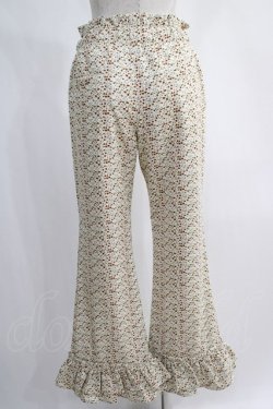 画像3: Candy Stripper / FLORAL GIRLY FRILL HEM FLARE PANTS  アイボリー H-24-12-27-060-PU-PA-KB-ZH