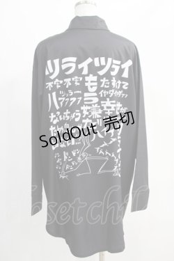 画像3: NieR Clothing / BACK DESIGN LONG Y-SHIRT【イライラMAX】  黒 H-24-12-27-067-PU-BL-KB-ZH