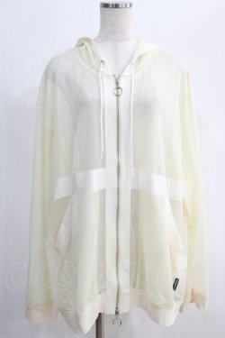 画像1: MILKBOY / MESH ZIP UP HOODIE  アイボリー H-24-12-27-070-MB-JA-KB-ZH