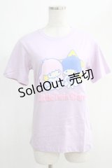 サンリオ / リトルツインスターズTシャツ S ラベンダー H-24-12-29-1039-EL-TS-NS-ZH