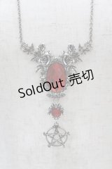 KILL STAR / ETERNAL GROVE NECKLACE  シルバー×レッド H-24-12-29-2046-SL-AC-KB-ZH