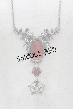 画像1: KILL STAR / ETERNAL GROVE NECKLACE  シルバー×レッド H-24-12-29-2046-SL-AC-KB-ZH