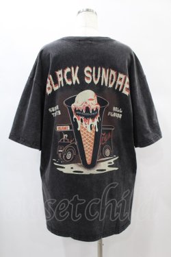 画像2: MILKBOY /ACK SUNDAE TEE  ブラックウォッシュ H-25-01-02-050-MB-TO-KB-ZT359