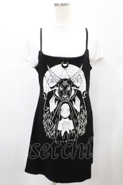 画像1: KILL STAR / NUNSENSE 2-PIECE DRESS L 白×黒 H-25-01-02-2013-SL-OP-KB-ZH