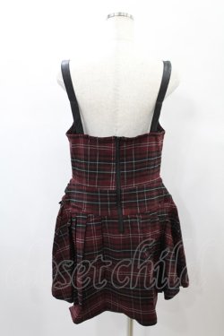 画像2: KILL STAR / DISTORTION PLEATED DRESS L BLOOD TARTAN H-25-01-02-2014-SL-OP-KB-ZH