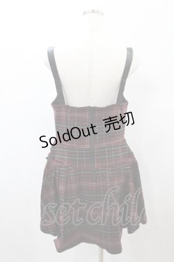 画像2: KILL STAR / DISTORTION PLEATED DRESS L BLOOD TARTAN H-25-01-02-2014-SL-OP-KB-ZH