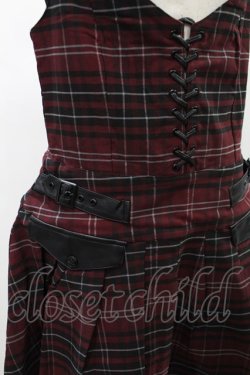 画像3: KILL STAR / DISTORTION PLEATED DRESS L BLOOD TARTAN H-25-01-02-2014-SL-OP-KB-ZH