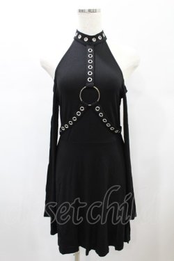 画像1: KILL STAR / HELTER LONG SLEEVE DRESS XS ブラック H-25-01-02-2002-SL-OP-KB-ZH