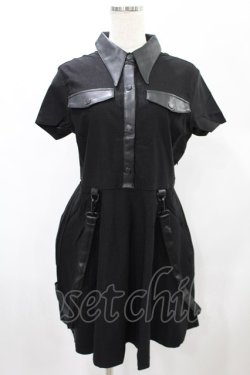 画像1: KILL STAR / MENACE COLLAR DRESS L ブラック H-25-01-02-2019-SL-OP-KB-ZH