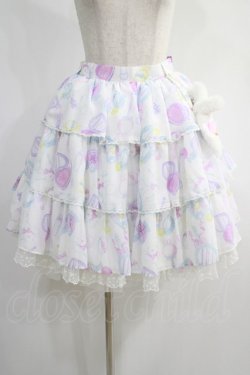 画像1: Angelic Pretty / Fluffy Puff Bunnyスカート Free オフ H-25-01-03-024-AP-SK-NS-ZH