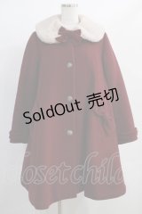 LIEF（海外ロリータブランド） / A line Ribbon fur coat Free ボルドー H-25-01-03-031-GO-CO-NS-ZH