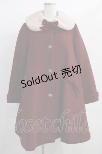 LIEF（海外ロリータブランド） / A line Ribbon fur coat Free ボルドー H-25-01-03-031-GO-CO-NS-ZH