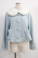 Angelic Pretty / リボンタイショートコート Free サックス H-25-01-03-032-AP-CO-NS-ZH