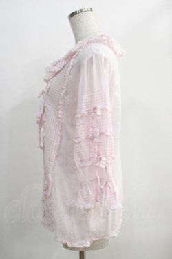 画像2: Angelic Pretty / ふわふわピンタックブラウス Free ピンク H-25-01-03-042-AP-BL-NS-ZH