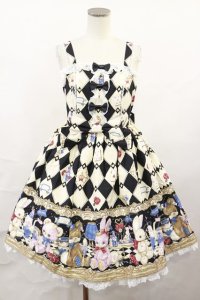 Angelic Pretty / Wonder Toy ジャンパースカートSet Free ブラック H-25-01-05-002-AP-OP-NS-ZH