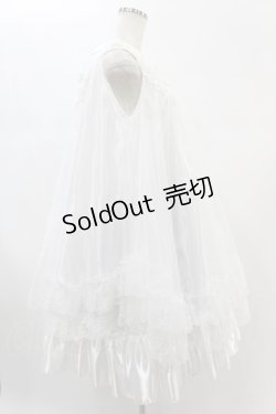 画像3: majoh / ANGEL WING COLLAR FRILL DRESS  ホワイト×ホワイト H-25-01-06-006-0-OP-KB-ZH