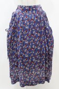 Jane Marple Dans Le Salon / Dance With Roses Drawstring Skirt  ネイビー H-25-01-06-026-JM-SK-KB-ZH