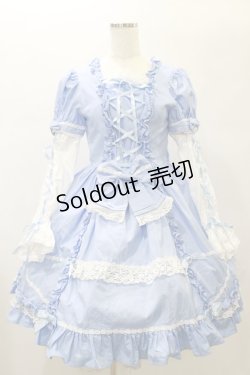 画像1: Angelic Pretty / クラシックローズワンピース Free サックス H-25-01-07-053-AP-OP-NS-ZH