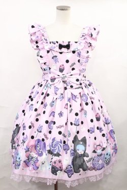 画像1: Angelic Pretty / Happy Treat Partyジャンパースカート Free ピンク H-25-01-07-1005-AP-OP-NS-ZH