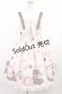 Angelic Pretty / Travelくまちゃんベルトジャンパースカート Free ピンク H-25-01-07-1006-AP-OP-NS-ZH