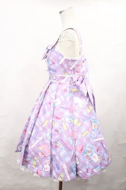 画像2: Angelic Pretty / Fancy Stationeryジャンパースカート Free ラベンダー H-25-01-07-1007-AP-OP-NS-ZH