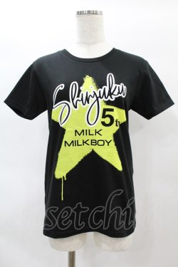 画像1: MILKBOY / 新宿5th限定TEE S ブラック H-25-01-10-1048-MB-TO-KB-ZT0113H